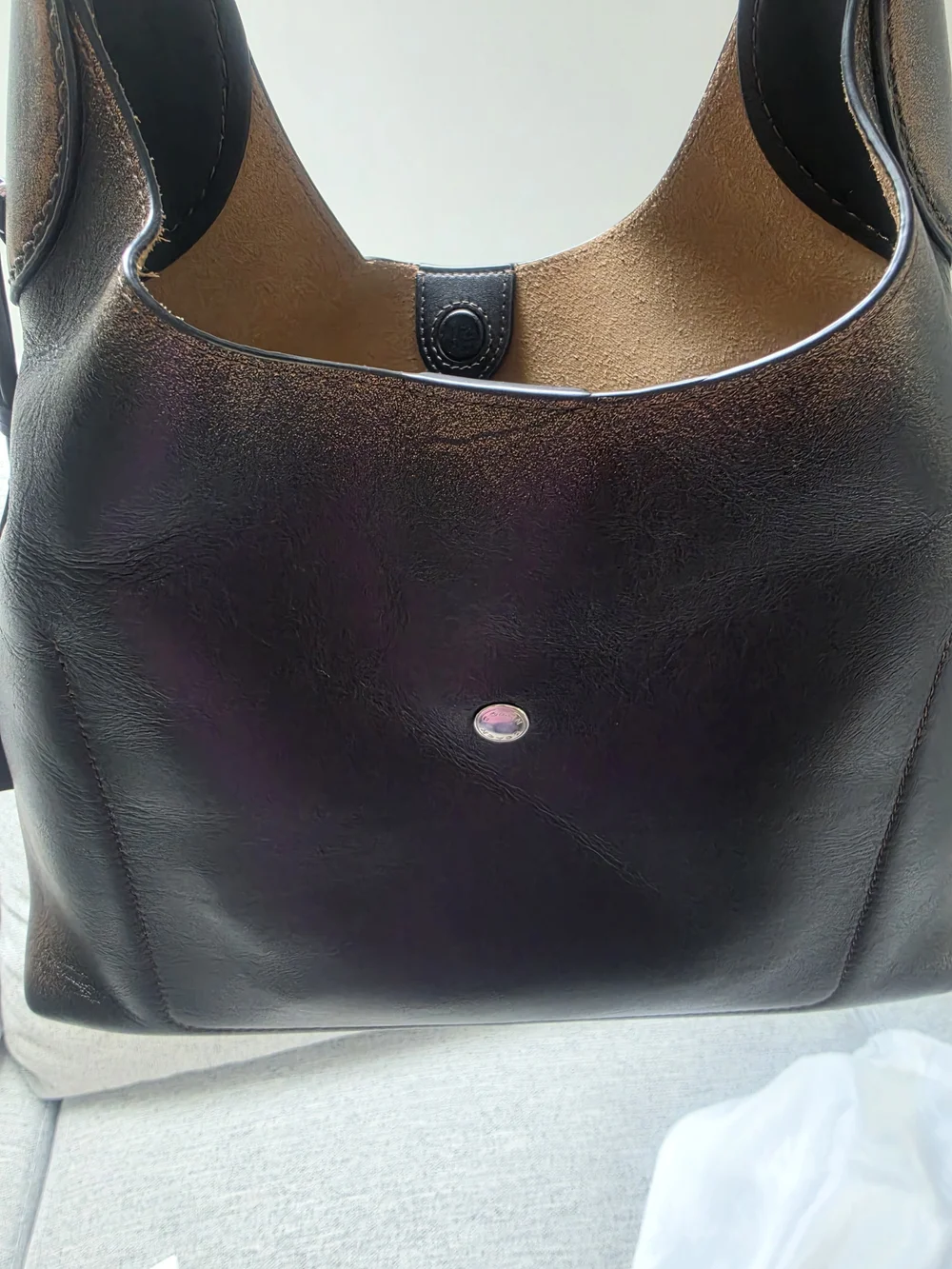 Coach Black Leather Shoulder Bag
